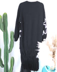 Robe noire à inscriptions - 𝐌𝐚𝐫𝐢𝐧𝐚𝟒𝟒𝐟𝐚𝐦𝐢𝐥𝐲