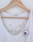 T-shirt blanc Rock au dos - 𝐌𝐚𝐫𝐢𝐧𝐚𝟒𝟒𝐟𝐚𝐦𝐢𝐥𝐲