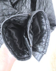 Perfecto noir matelassé 100% cuir