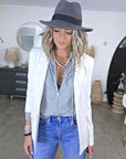 Cardigan gris "love"