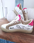 Baskets ZV1747 blanche à tags 100% cuir - 𝐌𝐚𝐫𝐢𝐧𝐚𝟒𝟒𝐟𝐚𝐦𝐢𝐥𝐲