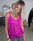 Débardeur fuchsia style lingerie - 𝐌𝐚𝐫𝐢𝐧𝐚𝟒𝟒𝐟𝐚𝐦𝐢𝐥𝐲