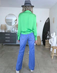 Chemise verte lumineuse