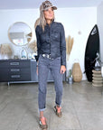 Chemise huilée noire - 𝐌𝐚𝐫𝐢𝐧𝐚𝟒𝟒𝐟𝐚𝐦𝐢𝐥𝐲