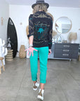 Pantalon chic vert