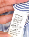 Chemise à fines rayures asymétrique - 𝐌𝐚𝐫𝐢𝐧𝐚𝟒𝟒𝐟𝐚𝐦𝐢𝐥𝐲