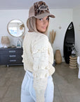 Pull beige à maille chaude - 𝐌𝐚𝐫𝐢𝐧𝐚𝟒𝟒𝐟𝐚𝐦𝐢𝐥𝐲