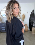 Robe noire à inscriptions - 𝐌𝐚𝐫𝐢𝐧𝐚𝟒𝟒𝐟𝐚𝐦𝐢𝐥𝐲