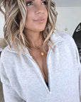 Robe écrue chinée à maille douce - 𝐌𝐚𝐫𝐢𝐧𝐚𝟒𝟒𝐟𝐚𝐦𝐢𝐥𝐲