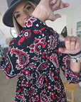 Robe à imprimé cachemire