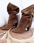 Bottes marron 100% cuir