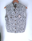 Veste en coton jean imprimé léopard - 𝐌𝐚𝐫𝐢𝐧𝐚𝟒𝟒𝐟𝐚𝐦𝐢𝐥𝐲