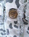 Veste en coton jean imprimé léopard - 𝐌𝐚𝐫𝐢𝐧𝐚𝟒𝟒𝐟𝐚𝐦𝐢𝐥𝐲