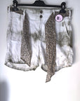 Short en lin tie and dye