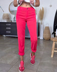 Pantalon chic rouge vif - 𝐌𝐚𝐫𝐢𝐧𝐚𝟒𝟒𝐟𝐚𝐦𝐢𝐥𝐲