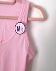 Débardeur rose à maille côtelée avec élasthanne - 𝐌𝐚𝐫𝐢𝐧𝐚𝟒𝟒𝐟𝐚𝐦𝐢𝐥𝐲