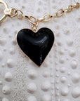 Collier cœur noir