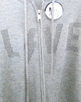 Cardigan gris "love"