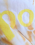 Jupe tie and dye à tags fluo