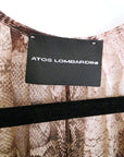 Blouse à imprimé python marron - 𝐌𝐚𝐫𝐢𝐧𝐚𝟒𝟒𝐟𝐚𝐦𝐢𝐥𝐲
