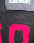 Pull noir inscription dos amour en rouge - 𝐌𝐚𝐫𝐢𝐧𝐚𝟒𝟒𝐟𝐚𝐦𝐢𝐥𝐲