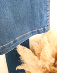Jean bleu high flare