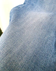 Jean bleu high flare