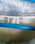 Chemise en jean customisée