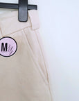 Pantalon écru taille asymétrique