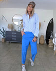 Chemise à rayures bleu ciel dos coeur - 𝐌𝐚𝐫𝐢𝐧𝐚𝟒𝟒𝐟𝐚𝐦𝐢𝐥𝐲
