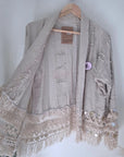 Veste beige en maille