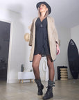 Gilet doux dorés