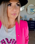 Veste chic fuchsia - 𝐌𝐚𝐫𝐢𝐧𝐚𝟒𝟒𝐟𝐚𝐦𝐢𝐥𝐲