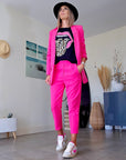 Veste chic fuchsia - 𝐌𝐚𝐫𝐢𝐧𝐚𝟒𝟒𝐟𝐚𝐦𝐢𝐥𝐲