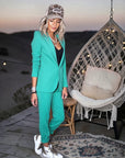 Pantalon chic vert