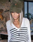 Casquette velours kaki - 𝐌𝐚𝐫𝐢𝐧𝐚𝟒𝟒𝐟𝐚𝐦𝐢𝐥𝐲