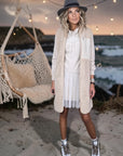 Manteau sans manche beige à bouclette - 𝐌𝐚𝐫𝐢𝐧𝐚𝟒𝟒𝐟𝐚𝐦𝐢𝐥𝐲