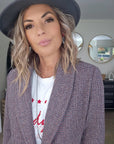 Manteau chaud pied-de-poule - 𝐌𝐚𝐫𝐢𝐧𝐚𝟒𝟒𝐟𝐚𝐦𝐢𝐥𝐲
