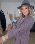 Manteau chaud pied-de-poule - 𝐌𝐚𝐫𝐢𝐧𝐚𝟒𝟒𝐟𝐚𝐦𝐢𝐥𝐲