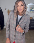 Veste carreaux à capuche - 𝐌𝐚𝐫𝐢𝐧𝐚𝟒𝟒𝐟𝐚𝐦𝐢𝐥𝐲