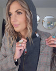 Veste carreaux à capuche - 𝐌𝐚𝐫𝐢𝐧𝐚𝟒𝟒𝐟𝐚𝐦𝐢𝐥𝐲