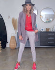 Pantalon chic beige-gris