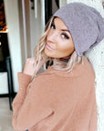 Bonnet tombant marron chiné - 𝐌𝐚𝐫𝐢𝐧𝐚𝟒𝟒𝐟𝐚𝐦𝐢𝐥𝐲