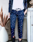 Pantalon bleu marine skull ZADIG & VOLTAIRE - 𝐌𝐚𝐫𝐢𝐧𝐚𝟒𝟒𝐟𝐚𝐦𝐢𝐥𝐲