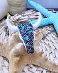 Sautoir buffle blanc et turquoise - 𝐌𝐚𝐫𝐢𝐧𝐚𝟒𝟒𝐟𝐚𝐦𝐢𝐥𝐲