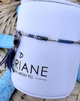 Bracelet pompon bleu DORIANE - 𝐌𝐚𝐫𝐢𝐧𝐚𝟒𝟒𝐟𝐚𝐦𝐢𝐥𝐲