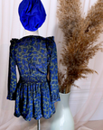 Robe fille léopard kakie & bleue ZADIG & VOLTAIRE - 𝐌𝐚𝐫𝐢𝐧𝐚𝟒𝟒𝐟𝐚𝐦𝐢𝐥𝐲