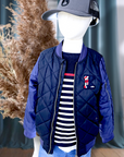 Bombers garçon bleu marine IKKS - 𝐌𝐚𝐫𝐢𝐧𝐚𝟒𝟒𝐟𝐚𝐦𝐢𝐥𝐲