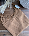Caraco plumetis tabac - 𝐌𝐚𝐫𝐢𝐧𝐚𝟒𝟒𝐟𝐚𝐦𝐢𝐥𝐲
