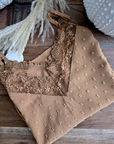 Caraco plumetis tabac - 𝐌𝐚𝐫𝐢𝐧𝐚𝟒𝟒𝐟𝐚𝐦𝐢𝐥𝐲